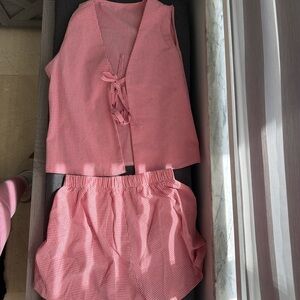 Red and white gingham